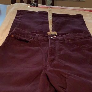 Maroon jeans pants
